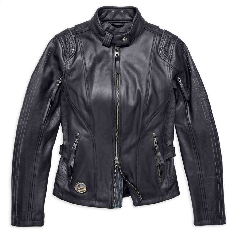 Harley-Davidson® 115th Anniversary Leather Jacket - Picture 2 of 4